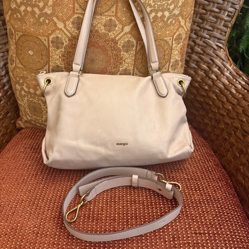 MARGOT NEW YORK SATCHEL SOFT CREME